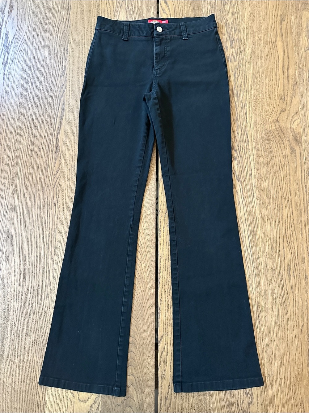Dickies Black Straight-Leg Mid Rise Work Pants Size 1/25